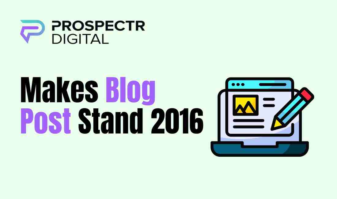 Makes Blog Post Stand 2016